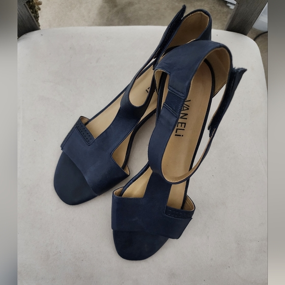 Vaneli Shoes Vaneli Navy Sandal 75n Poshmark